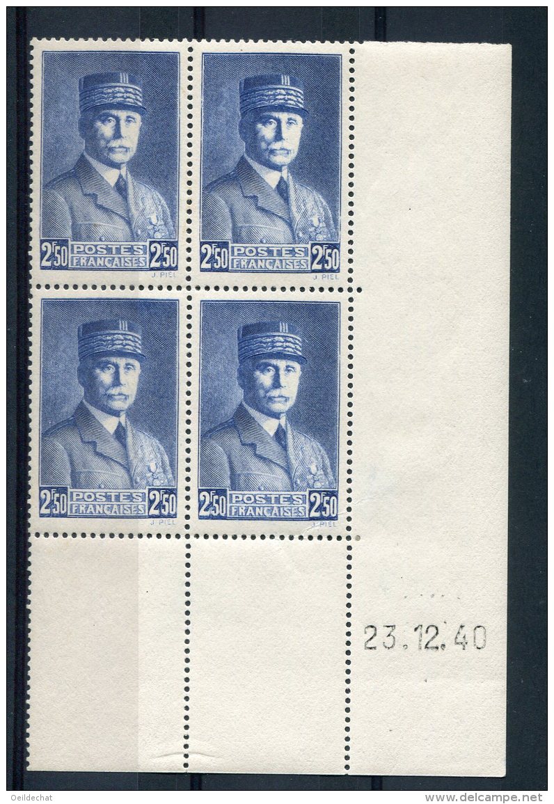 1761 -  FRANCE  N° 473**  2Fr50  Outremer   Maréchal Pétain  Du 23.12.40    SUPERBE - 1940-1949