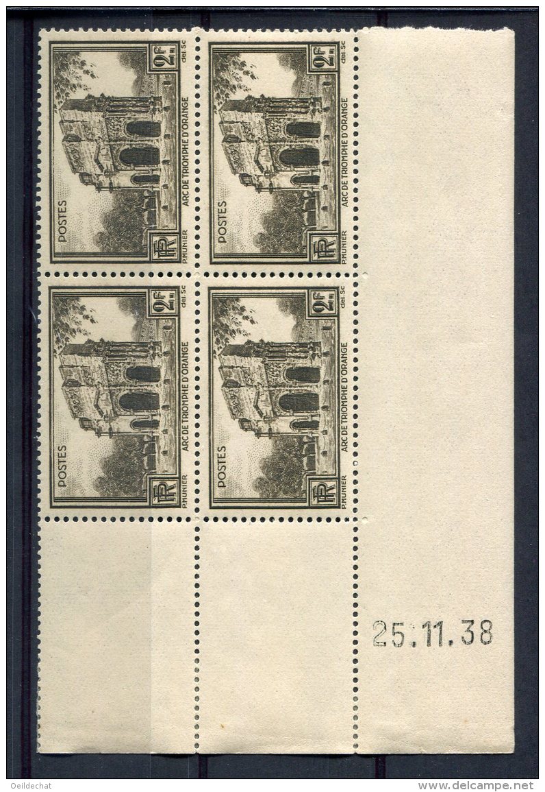 1766  -  FRANCE  N°389**  2Fr Brun - Gris    Du  25.11.38   SUPERBE - 1940-1949