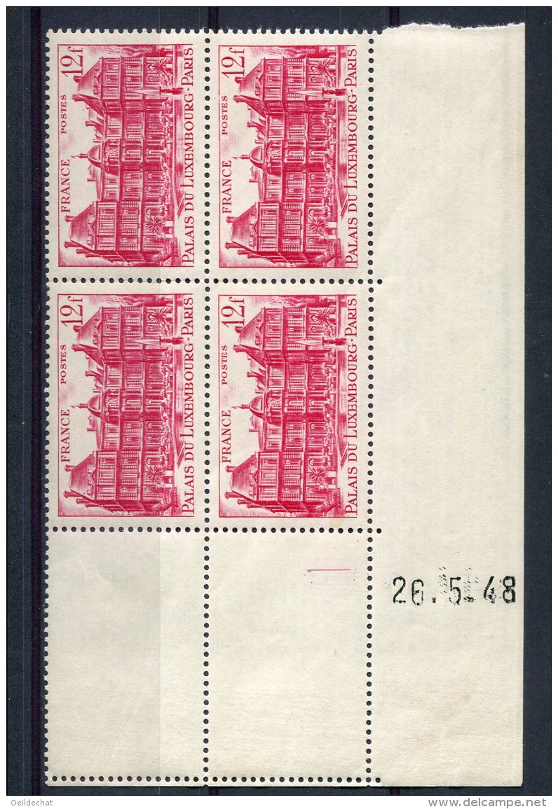 1773  -  FRANCE  N°803**  12Fr  Rose - Carminé    Palais Du Luxembourg   Du 26.5.48    LUXE - 1940-1949