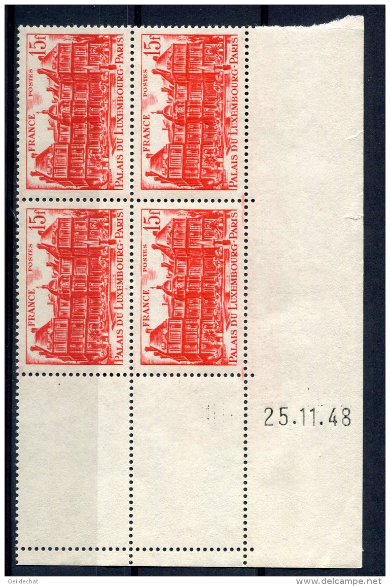 1774  -  FRANCE  N°804**  15Fr  Rouge    Palais Du Luxembourg   Du 25.11.48    TTB - 1940-1949