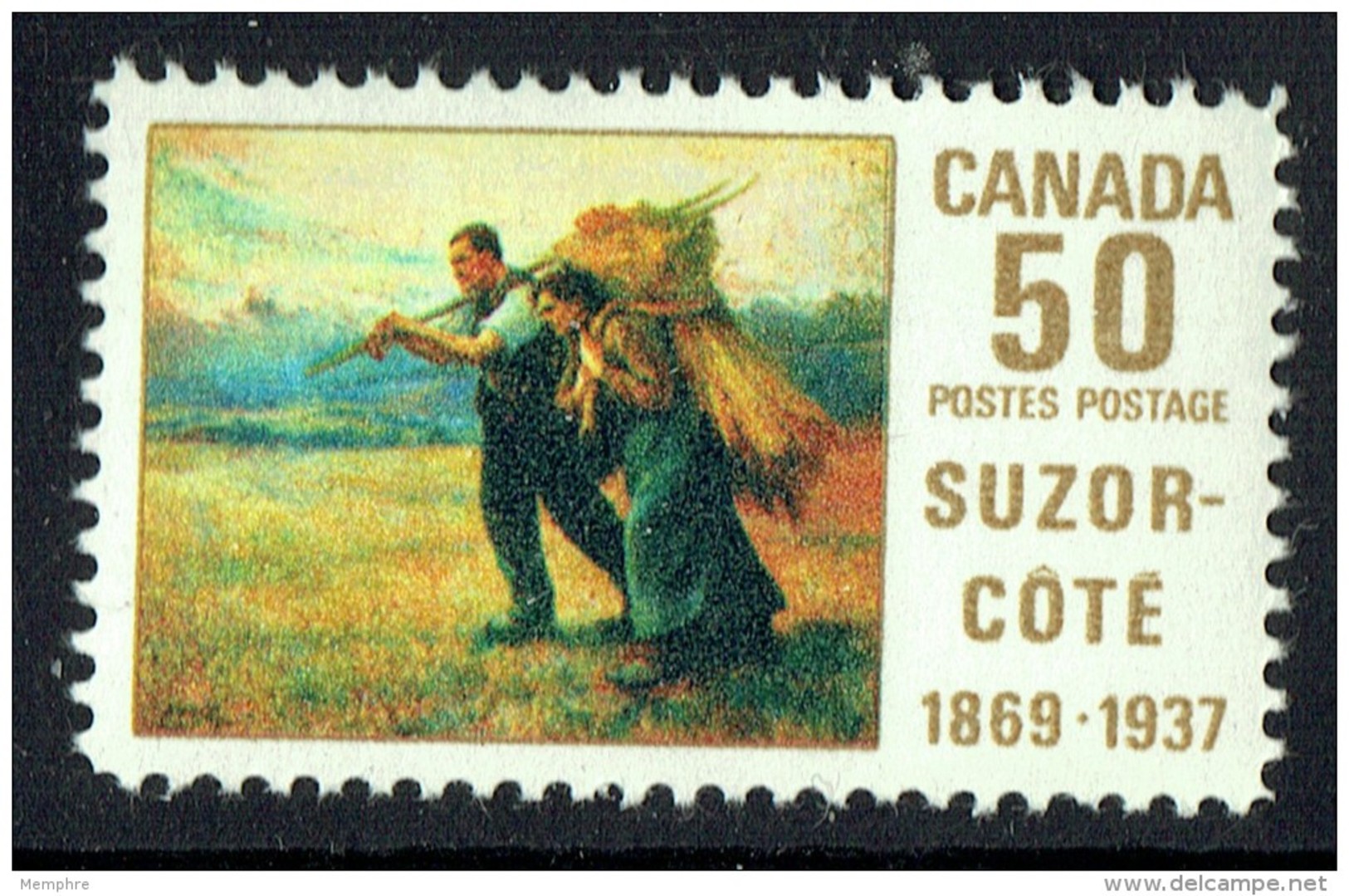 1969  Suzor-Coté  Painting  «Return From The Harvest Field»  Sc 492  MNH - Unused Stamps