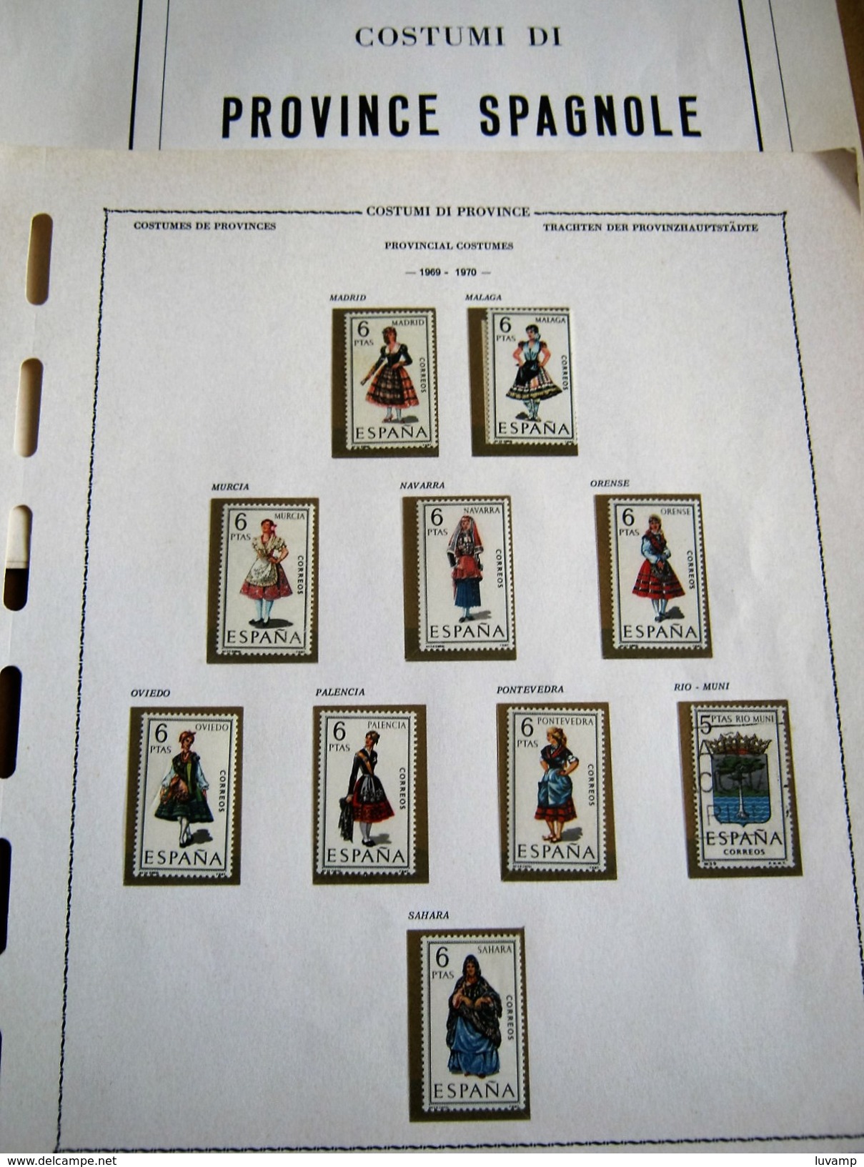 6 FOGLI EURALBO FRANCOB.COSTUMI DELLE PROVINCE SPAGNOLE (200916) - Unused Stamps
