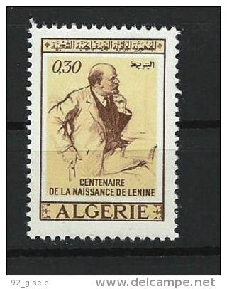 Algerie YT 523 " Centenaire Naissance De Lénine " 1970 Neuf** - Algeria (1962-...)