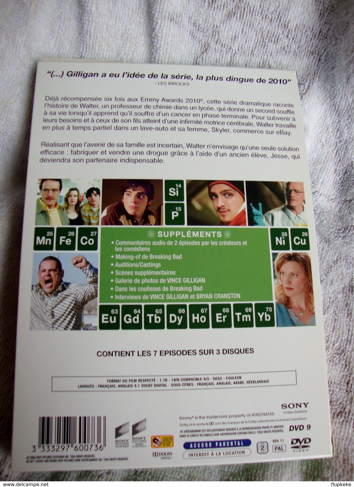 Dvd Zone 2 Breaking Bad Intégrale Saison 1 Vf+Vostfr - TV-Reeksen En Programma's