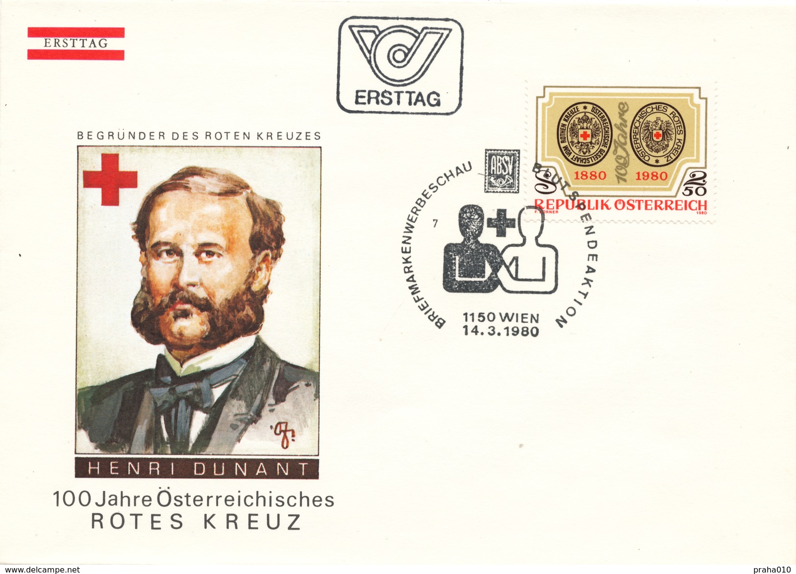 L3182 - Austria (1980) 1150 Wien: 100 Years Of The Austrian Red Cross 1880-1980 - Rotes Kreuz