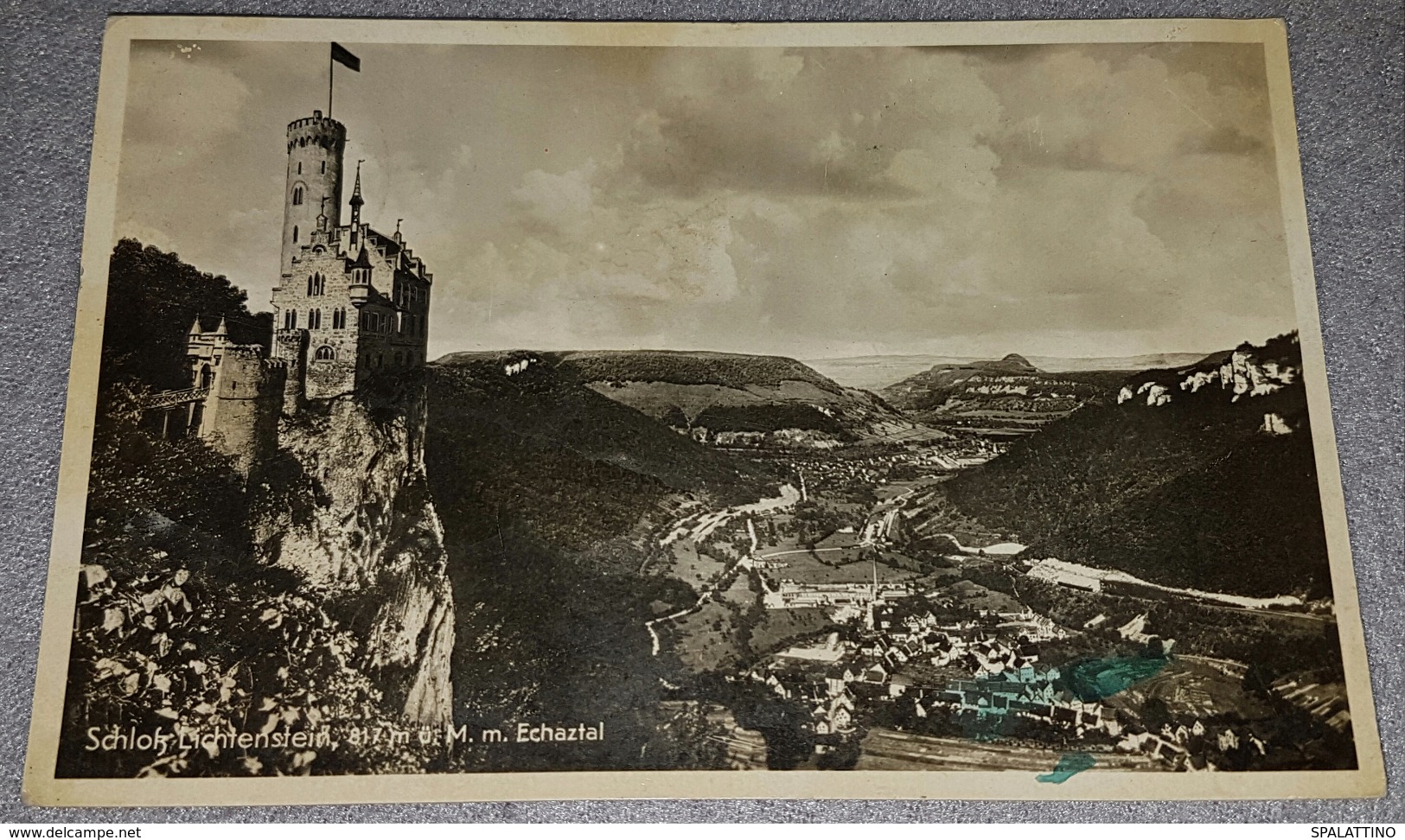 DEUTSCHLAND, GERMANY- SCHLOSS LICHTENSTEIN 1937. ORIGINAL OLD POSTCARD - Reutlingen