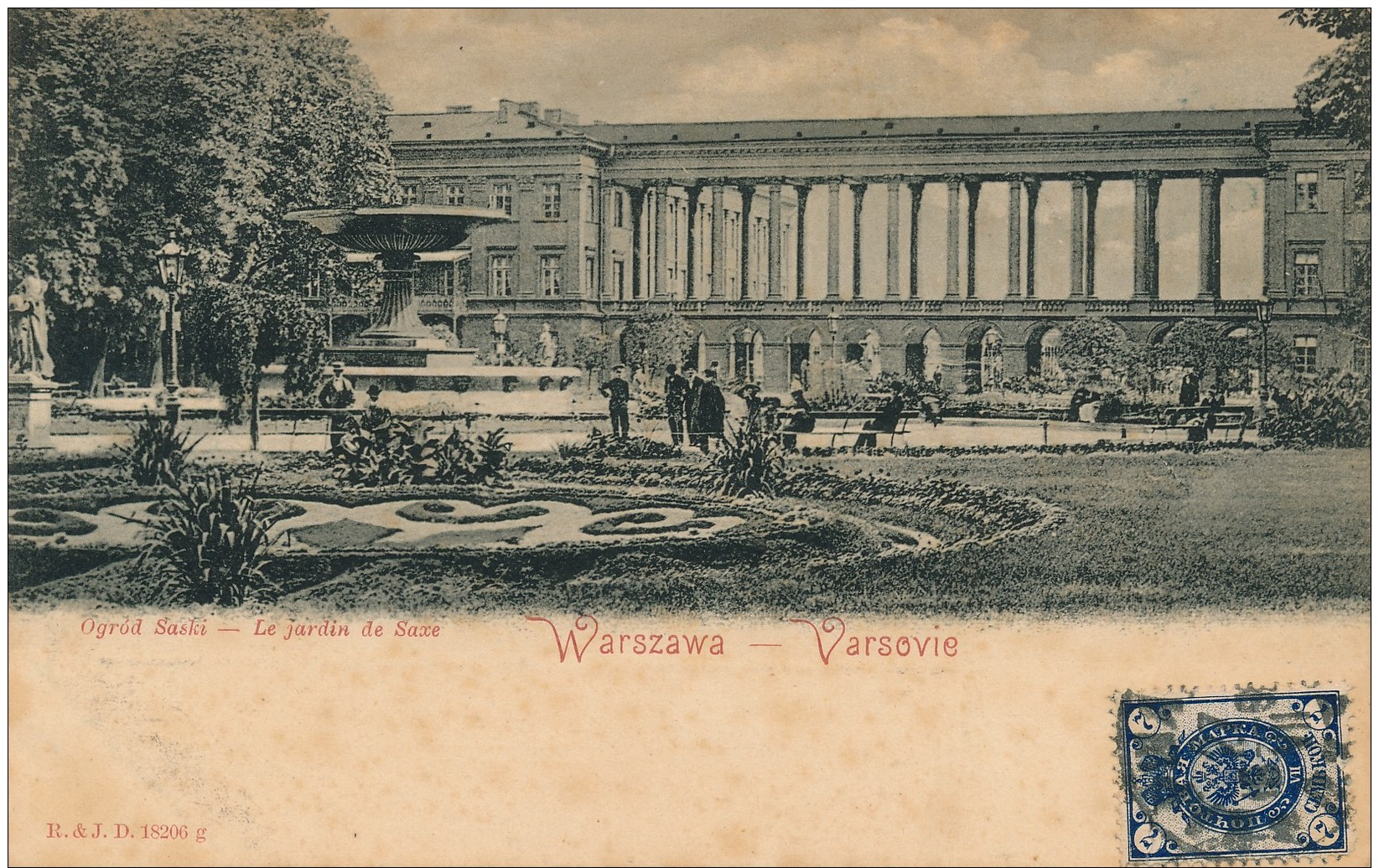 G55 - POLOGNE - WARSZAWA - VARSOVIE - Le Jardin De Saxe - Polen