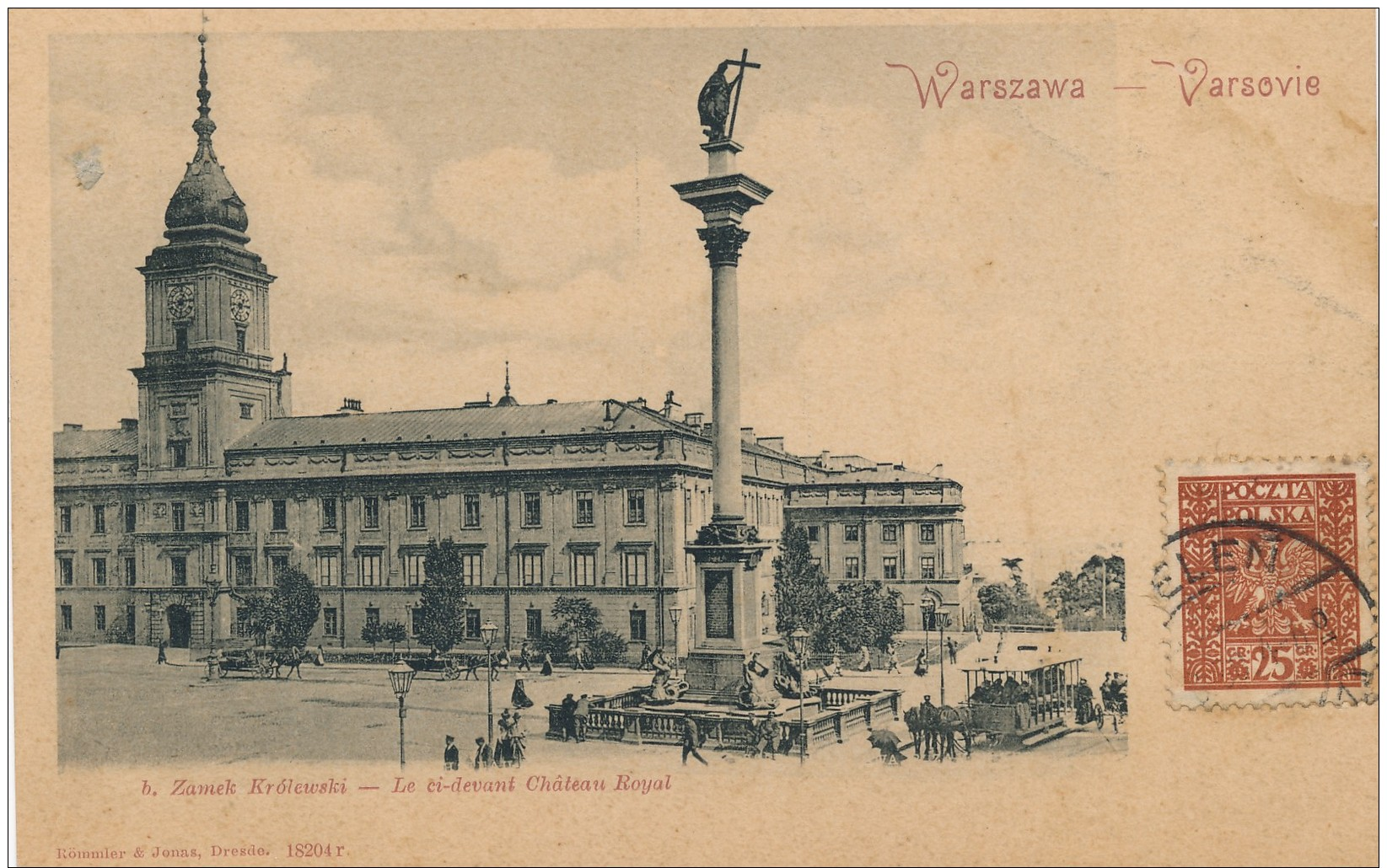 G55 - POLOGNE - WARSZAWA - VARSOVIE - Le Ci-devant Château Royal - Polonia