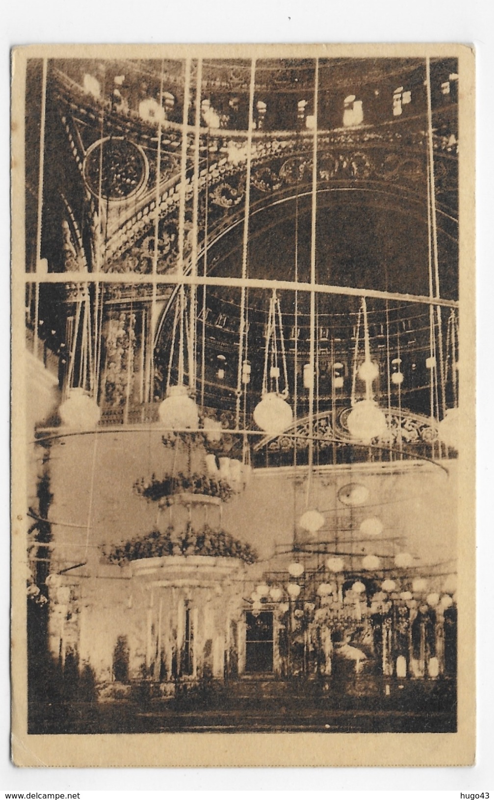 LE CAIRE - INTERIOR OF MOHAMED ALY MOSQUE - CPA NON VOYAGEE - Le Caire