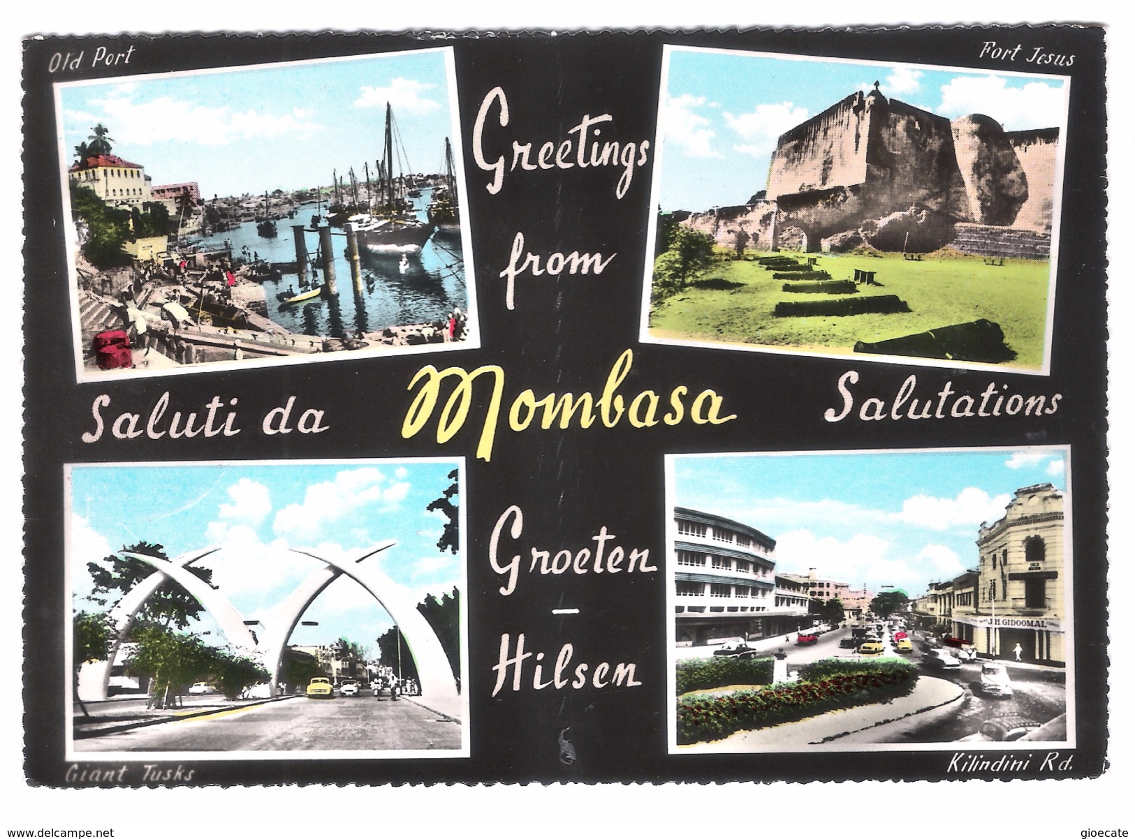 SALUTI DA MOMBASA - VIAGGIATA 1963 - (110) - Kenia