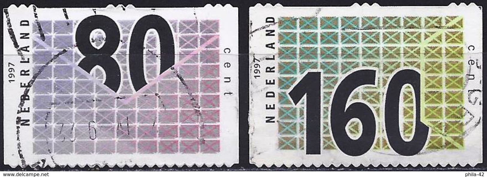 Netherlands 1997 - Stamp For Business Post ( Mi 1603/04 - YT 1579/80 ) - Oblitérés