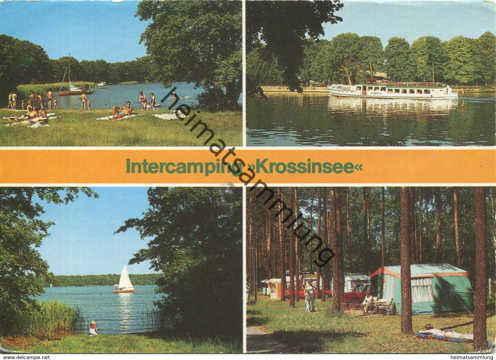 Berlin - Schmöckwitz - Intercamping Krossinsee - Ansichtskarte Großformat - Verlag Bild Und Heimat Reichenbach 1977 - Schmöckwitz