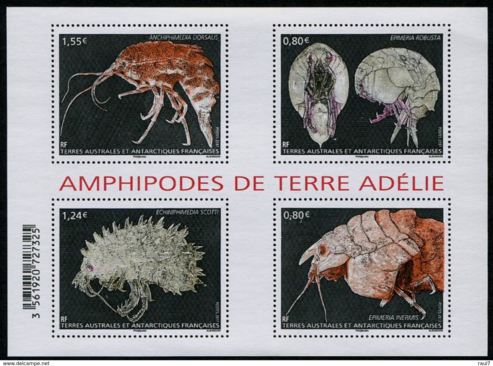 T.A.A.F. // F.S.A.T. 2017 - Faune, Amphipodes - BF Neufs // Mnh - Ungebraucht