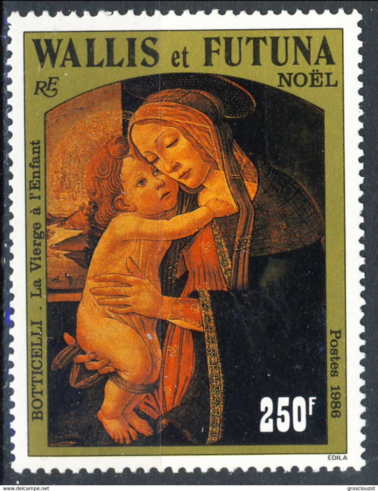 WF 1986 N. 352 Natale MNH Cat. &euro; 7.30 - Nuovi