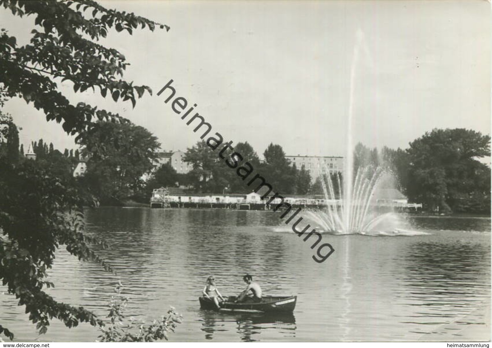 Berlin - Weißensee - Der Weiße See - Schwimmbad - Foto-AK Grossformat 1973 - Planet-Verlag Berlin Gel. 1974 - Weissensee