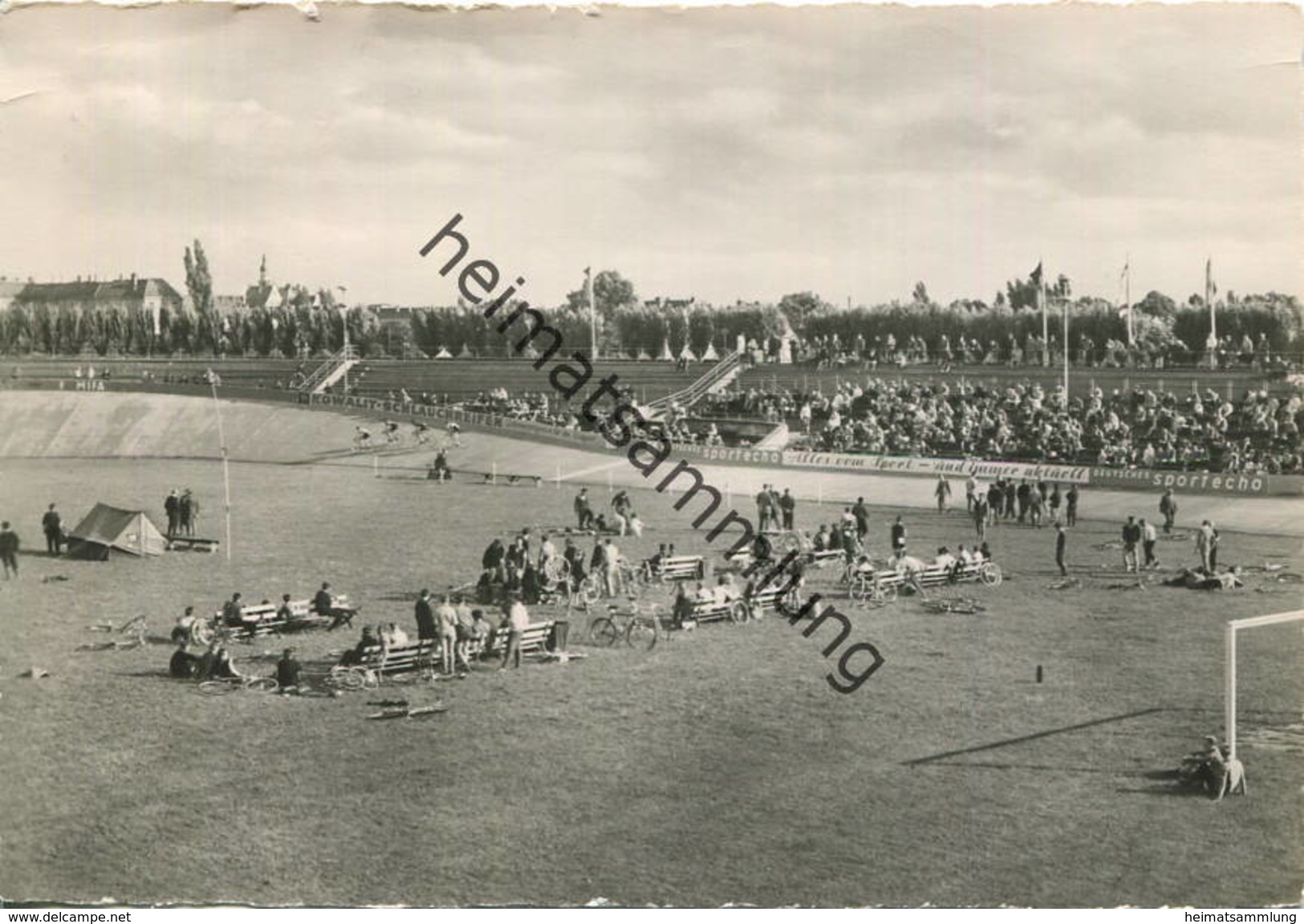 Berlin - Weißensee - Radrennbahn Weißensee - Foto-AK Grossformat 1964 Verlag Gebr. Garloff KG Magdeburg - Weissensee