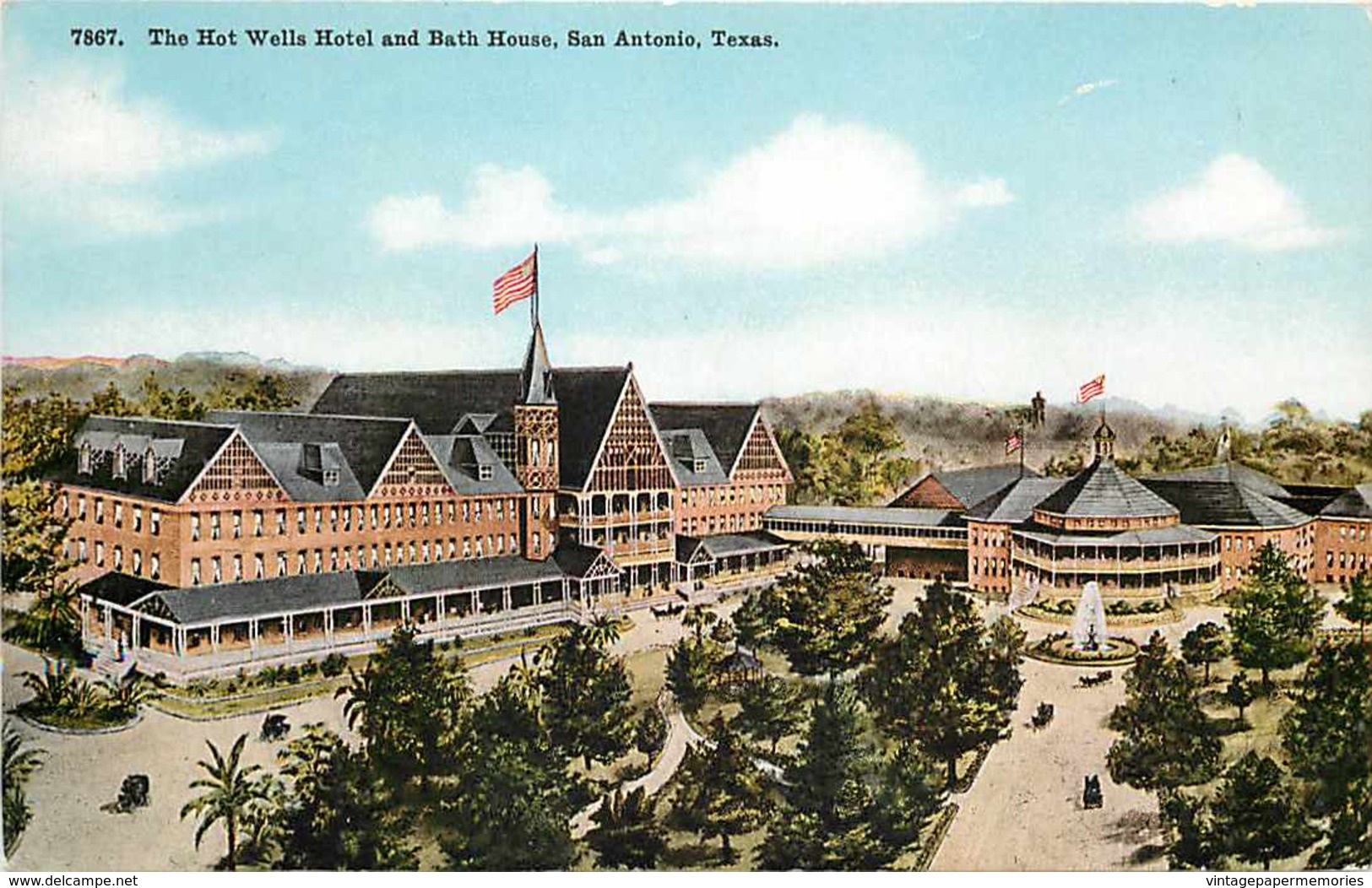 203585-Texas, San Antonio, Hot Wells Hotel & Bath House, No 7867 - San Antonio