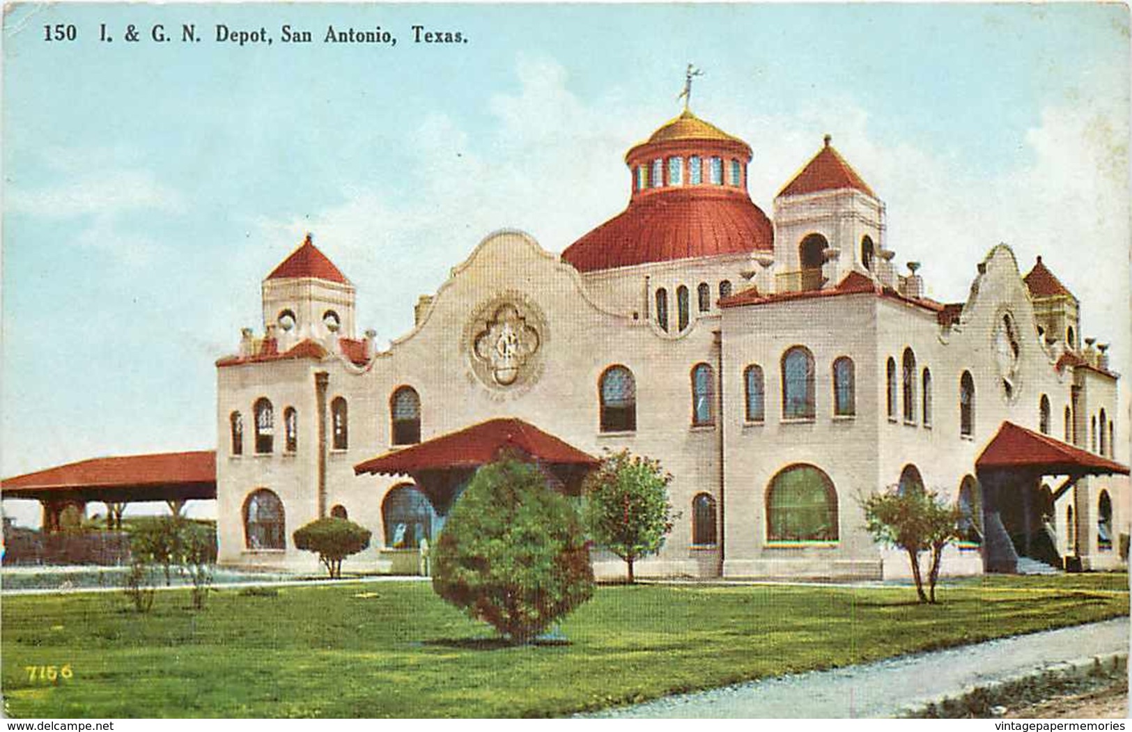 203587-Texas, San Antonio, International & Great Northern Railroad Depot, George M Bearce No 150 By Williamson-Haffner - San Antonio