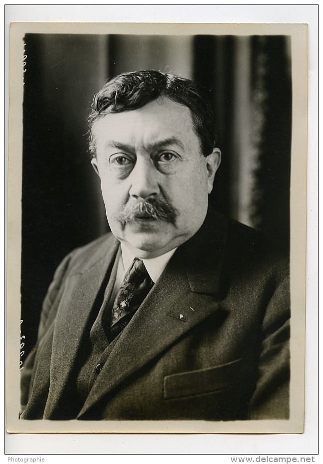 Paris Politicien Paul Painlevé Portrait Ancienne Photo Meurisse 1930 - Famous People