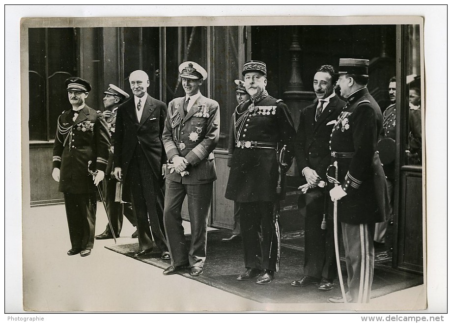 Paris Prince Nicolas De Roumanie De Hohenzollern A L'Elysée Ancienne Photo Meurisse 1930 - Célébrités