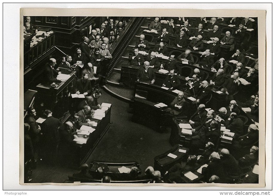 Paris Sénat Politicien Abel Gardey Rapporteur Du Budget Ancienne Photo Meurisse 1930 - Famous People