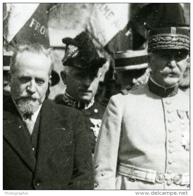 France Meaux Paul Boncour Fêtes De La Victoire De La Marne Ancienne Photo Meurisse 1932 - Famous People