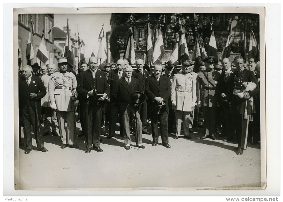 France Meaux Paul Boncour Fêtes De La Victoire De La Marne Ancienne Photo Meurisse 1932 - Famous People