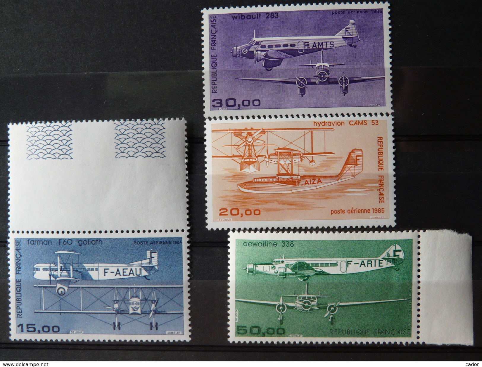 FRANCE - Poste Aérienne 1984/1987 - N° 57/60 ** - 1960-.... Mint/hinged