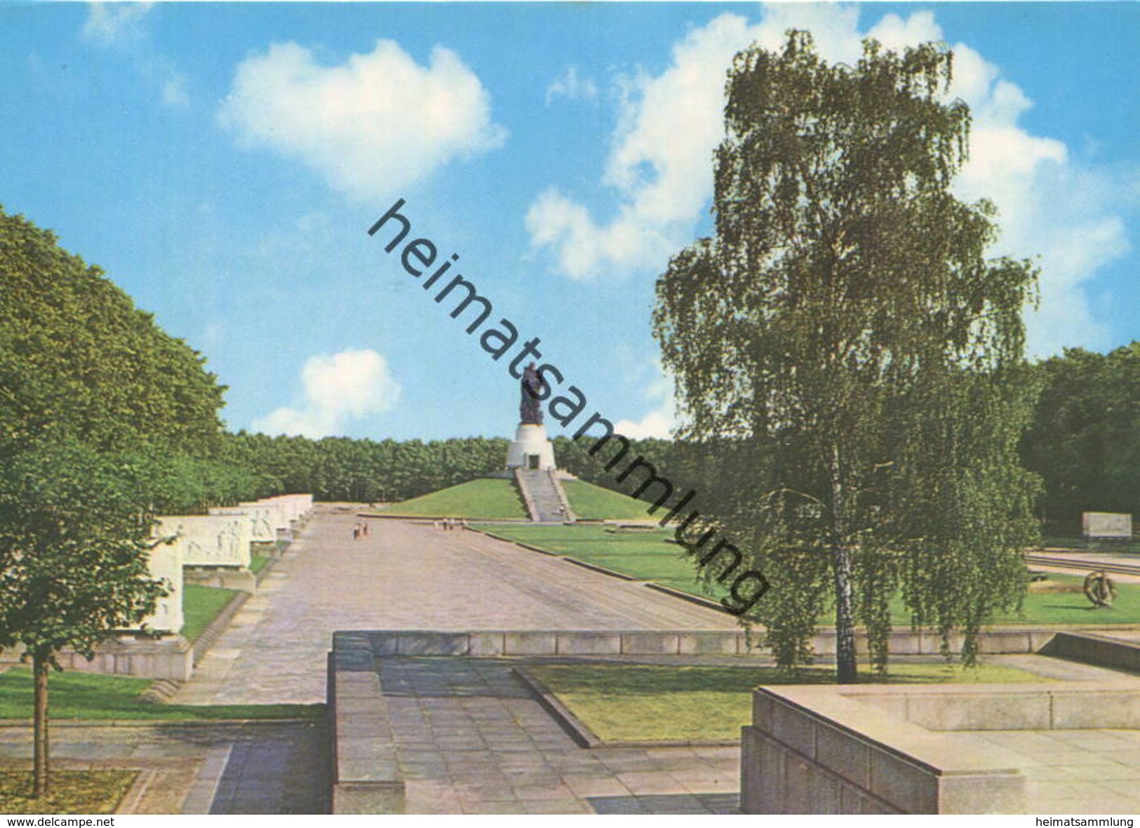 Berlin - Treptow - Sowjetisches Ehrenmal - Ansichtskarte Großformat 1973 - Verlag VEB Bild Und Heimat Reichenbach - Treptow