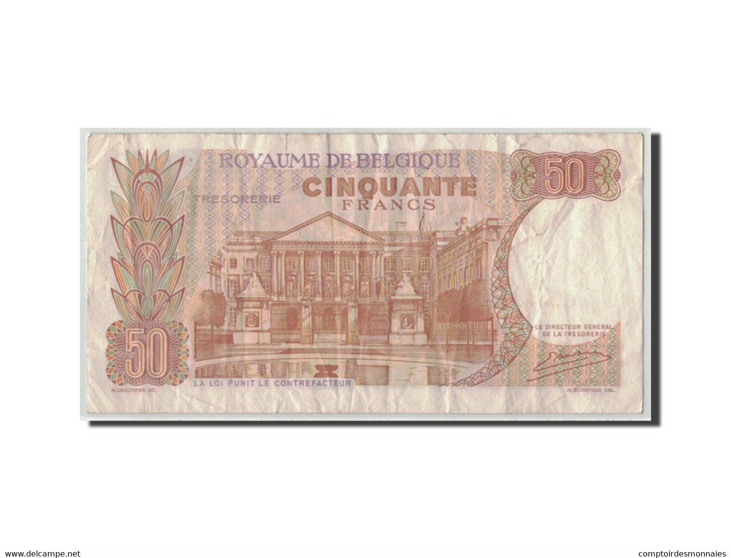 Billet, Belgique, 50 Francs, 1966, 1966-05-16, KM:139, B - 50 Francos