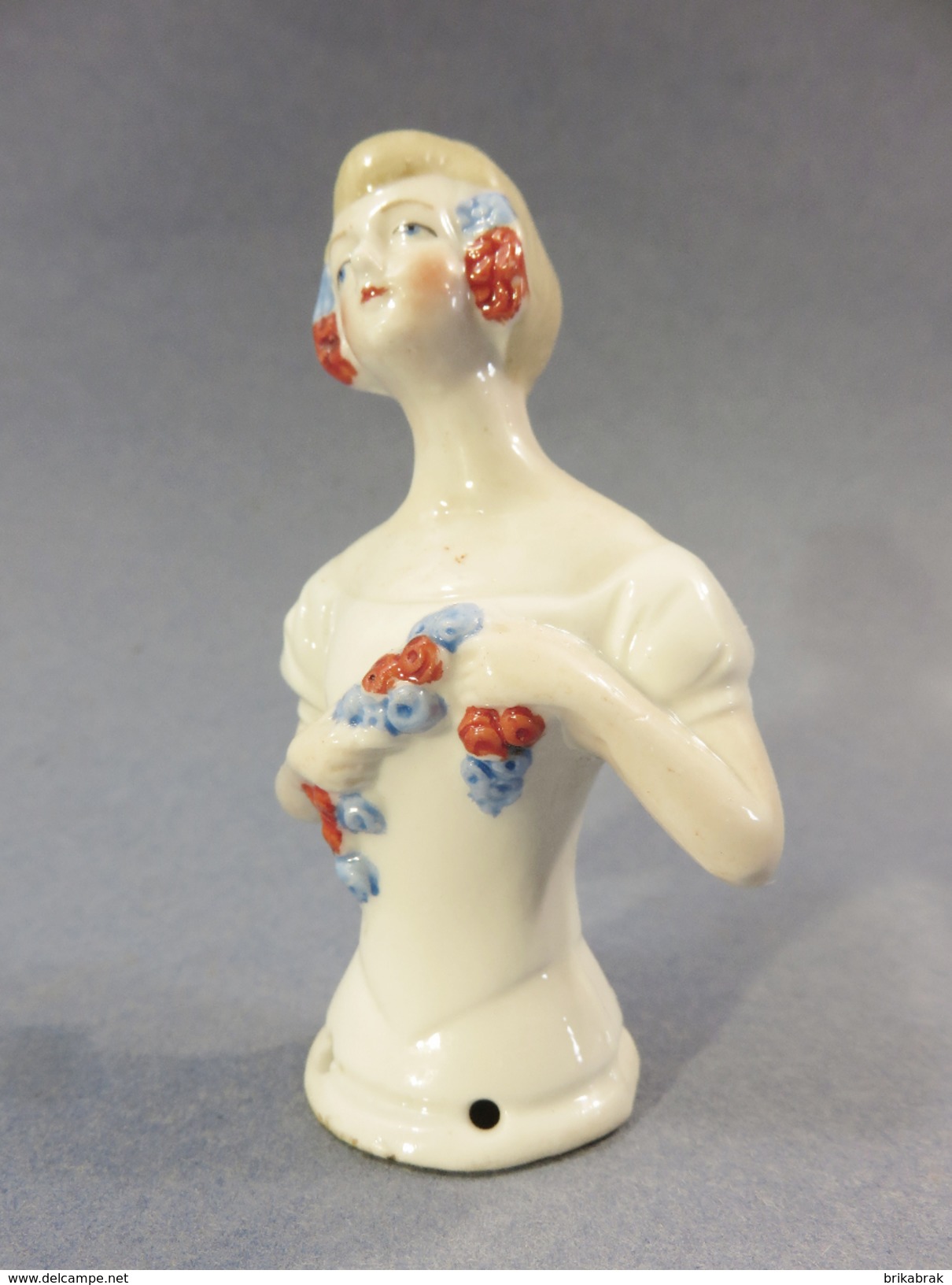 DEMI FIGURINE FEMME - Mode Porcelaine Poupée Art Déco - Autres & Non Classés