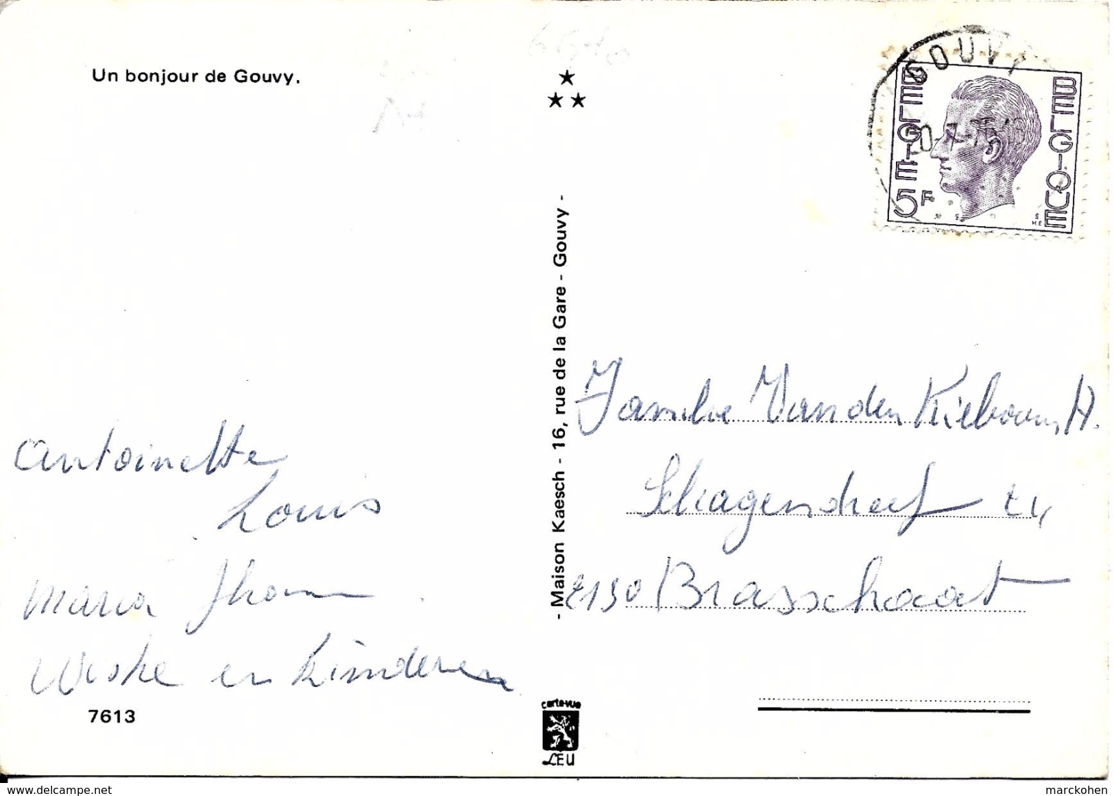 GOUVY (6670) : Bonjour De Gouvy. CPSM Multivues (4 Vues). - Gouvy