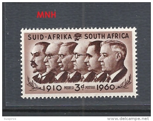 SUDAFRICA   1960 Union Day  Prime Ministers Botha, Smuts, Hertzog  MNH - Nuovi