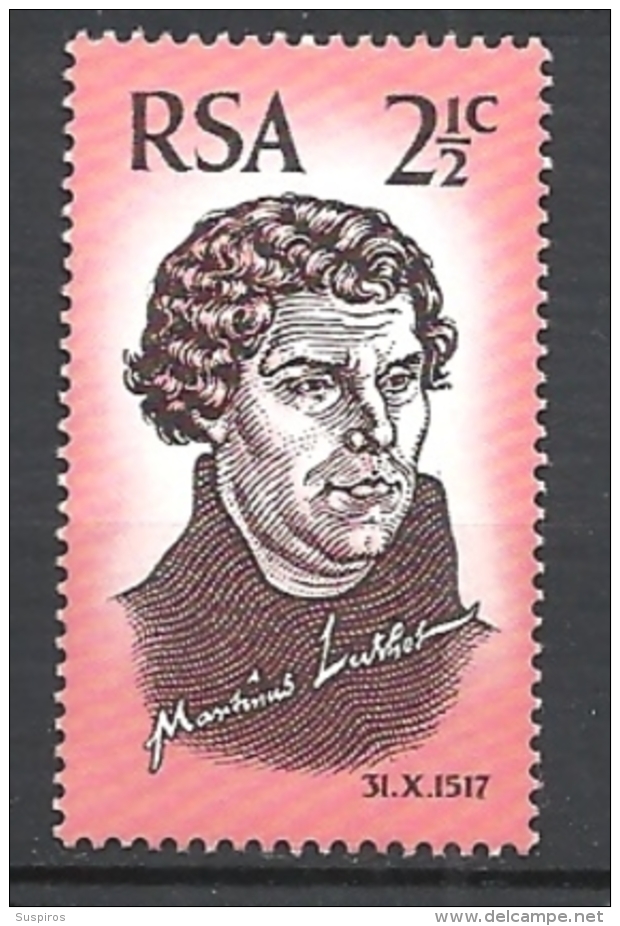 SUD AFRICA   1967 The 450th Anniversary Of Reformation   MNH - Neufs