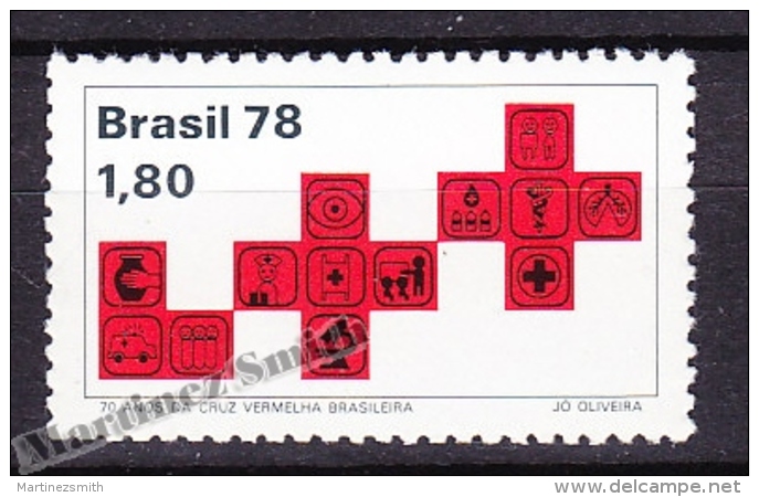 Bresil - Brazil - Brasil 1978 Yvert 1349, 70th Anniversary Of The Brazilian Red Cross - MNH - Neufs