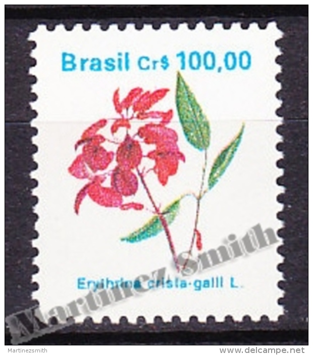 Bresil - Brazil - Brasil 1990 Yvert 1979, Definitive, Brazilian Flora - MNH - Unused Stamps