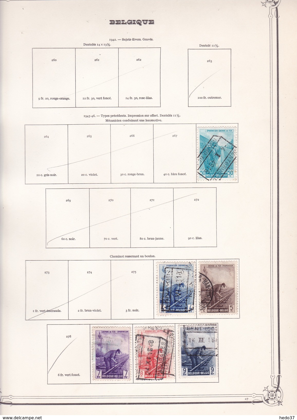 Belgique Colis Postaux - Collection Vendue Page Par Page - Timbres Oblitérés / Neufs */** - B/TB - Sonstige & Ohne Zuordnung