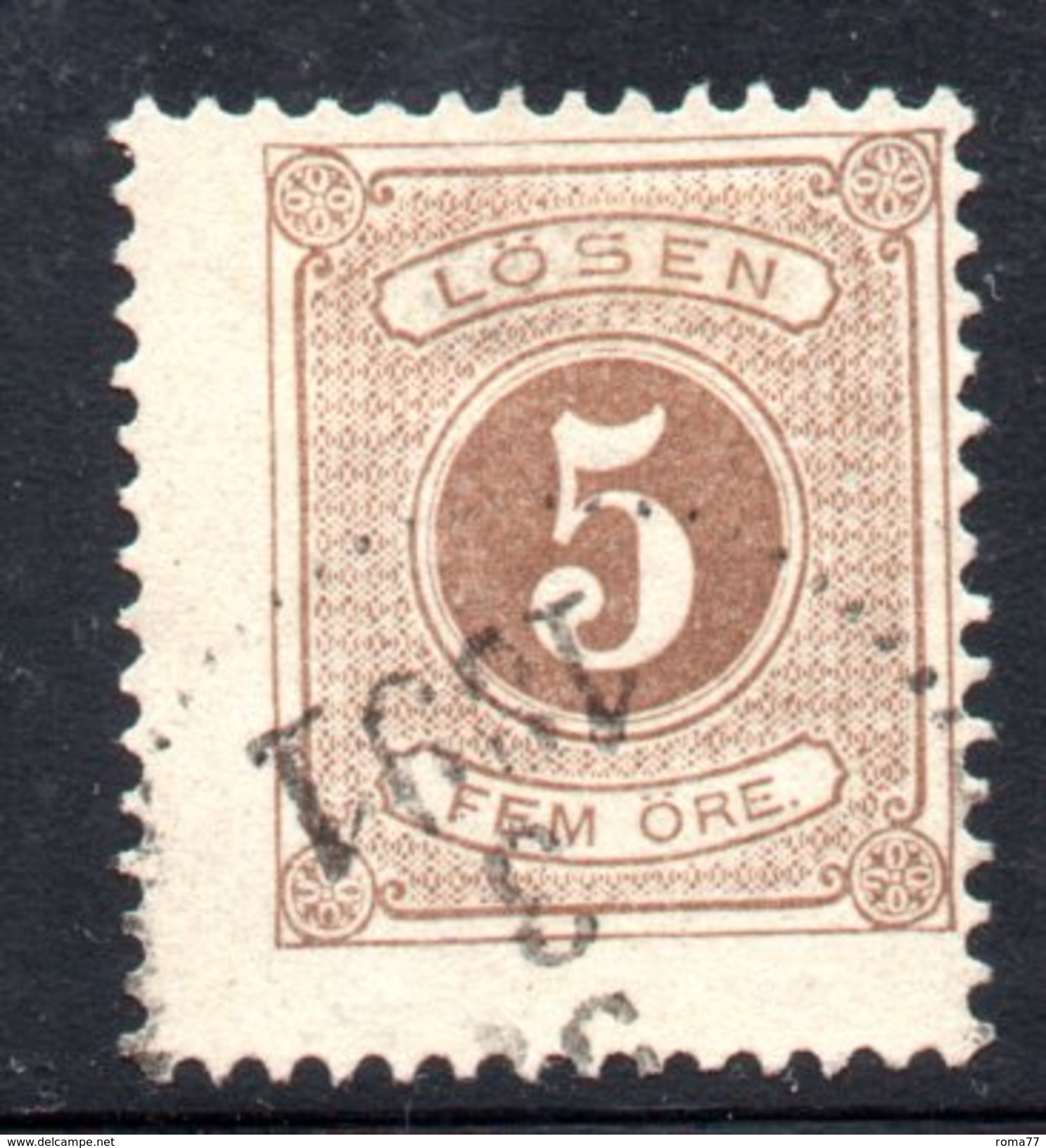 XP2502 - SVEZIA 1874 , Segnatasse Unificato N.  2A  Usato Used . Dentellato 13 - Impuestos