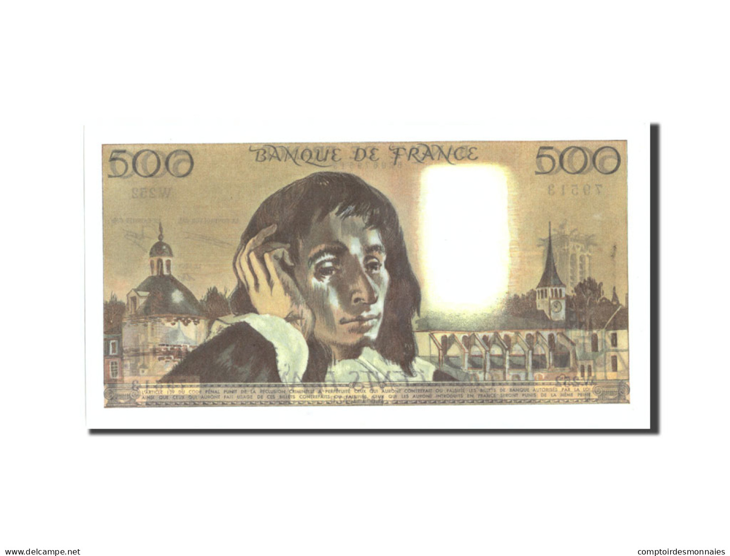 Billet, France, 500 Francs, 500 F 1968-1993 ''Pascal'', 1987, 1987-01-08, SPL+ - 500 F 1968-1993 ''Pascal''