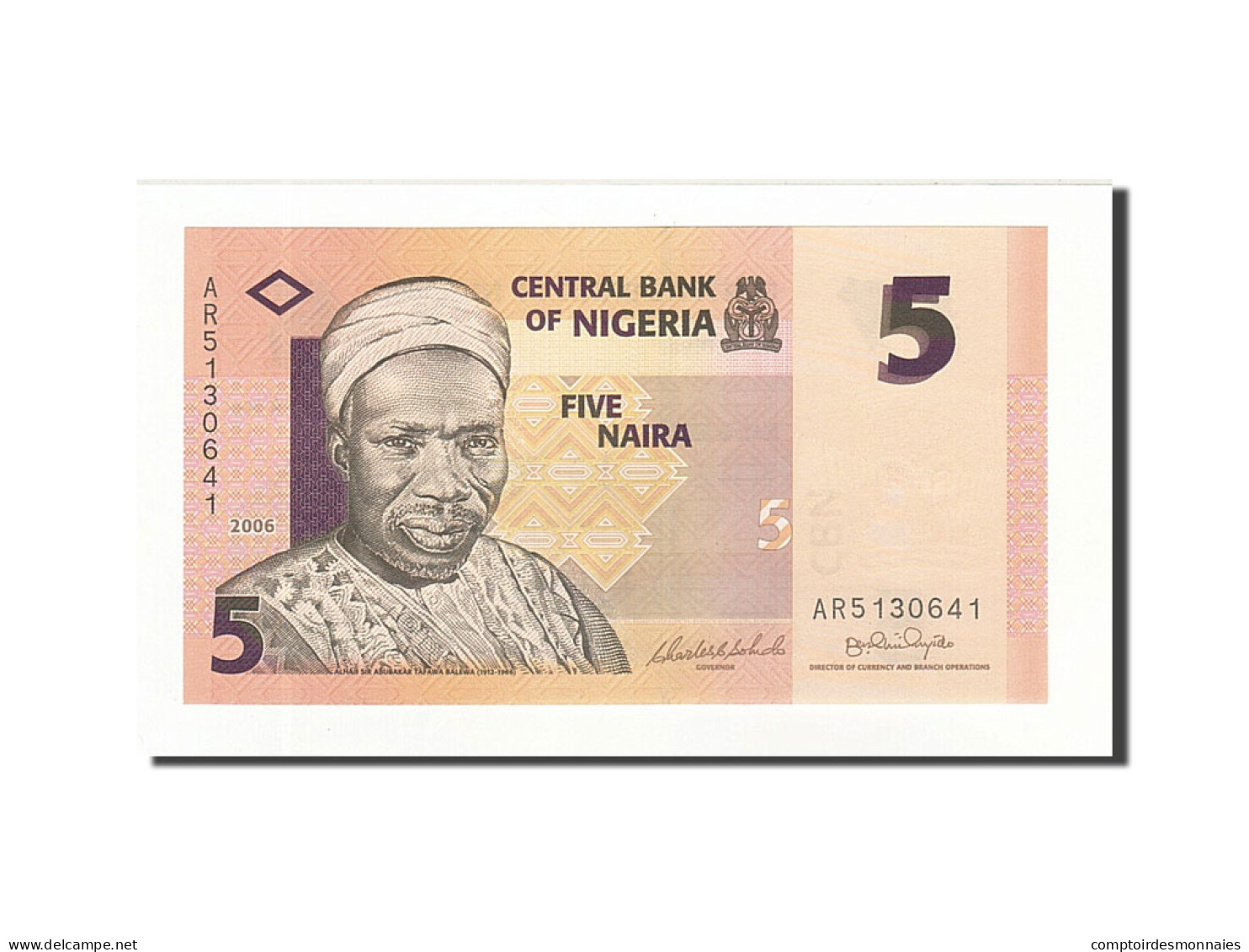 Billet, Nigéria, 5 Naira, 2005-2006, 2006, KM:32a, NEUF - Nigeria