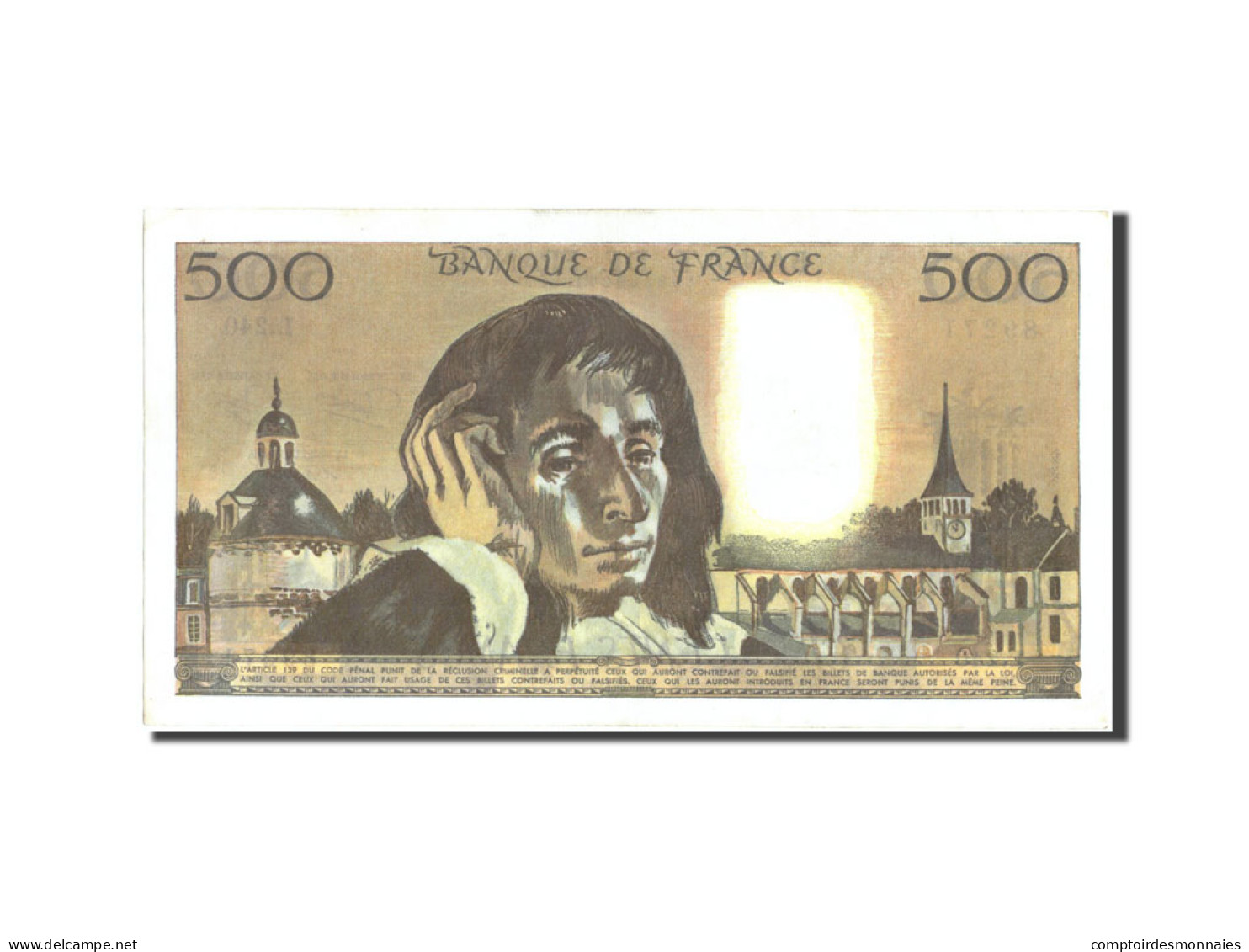 Billet, France, 500 Francs, 500 F 1968-1993 ''Pascal'', 1986, 1986-02-06, SPL+ - 500 F 1968-1993 ''Pascal''