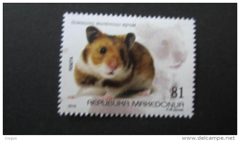 Macedonia Mazedonien 2016  MNH ** Ma 713 Domestic Pets - Hamster M - Nager