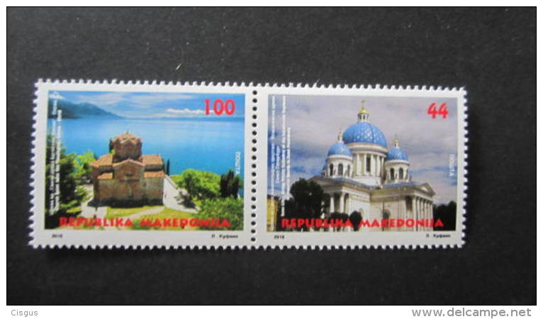 Macedonia Mazedonien 2016  MNH ** Ma 747-748 Churches Joint Issue Russia - Nordmazedonien