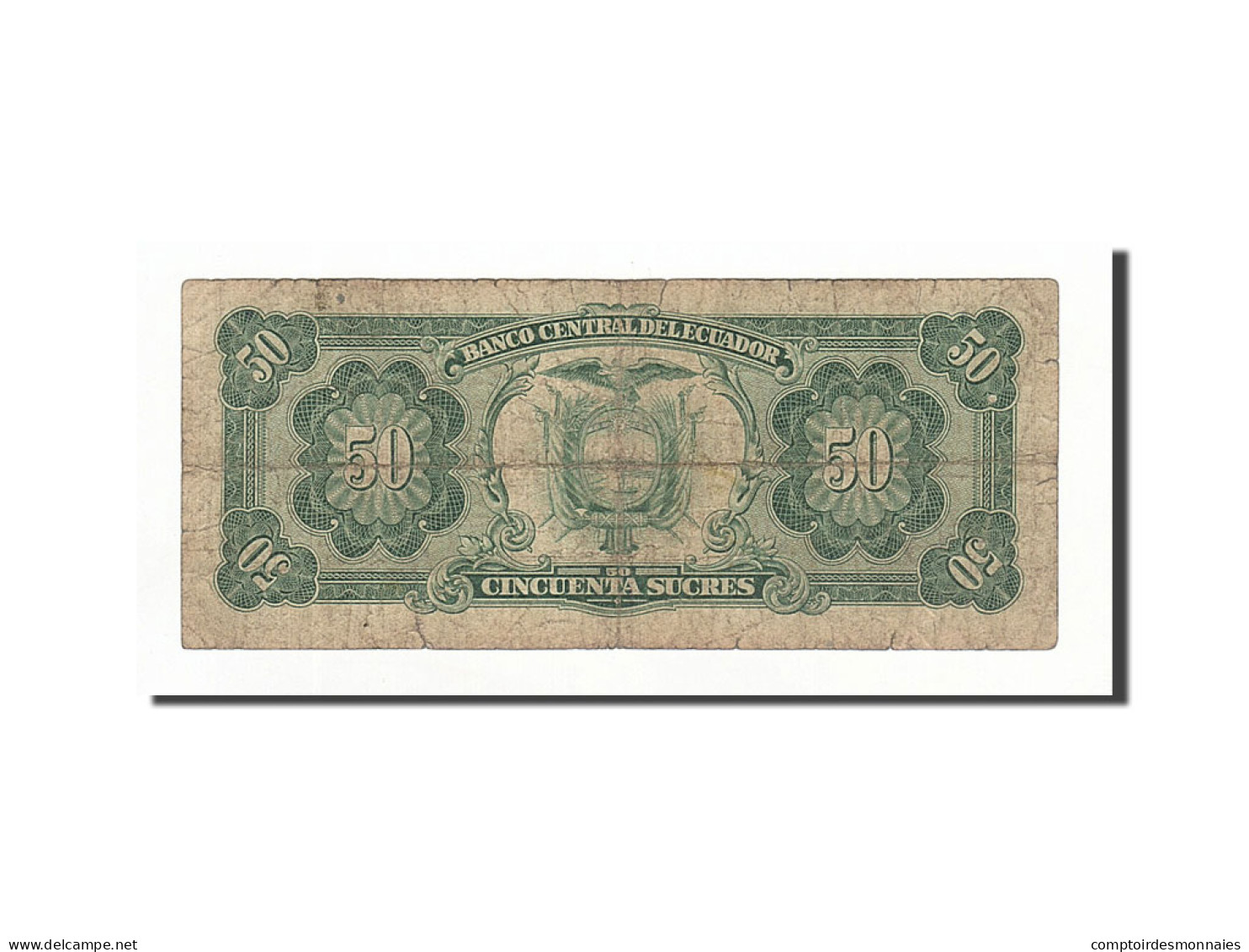 Billet, Équateur, 50 Sucres, 1988-11-22, KM:122a, B+ - Equateur