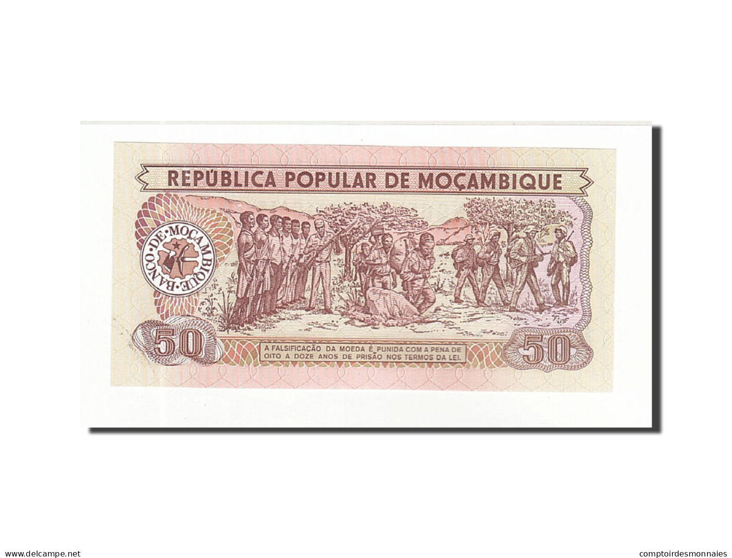 Billet, Mozambique, 50 Meticais, 1986-06-16, KM:129b, NEUF - Mozambique