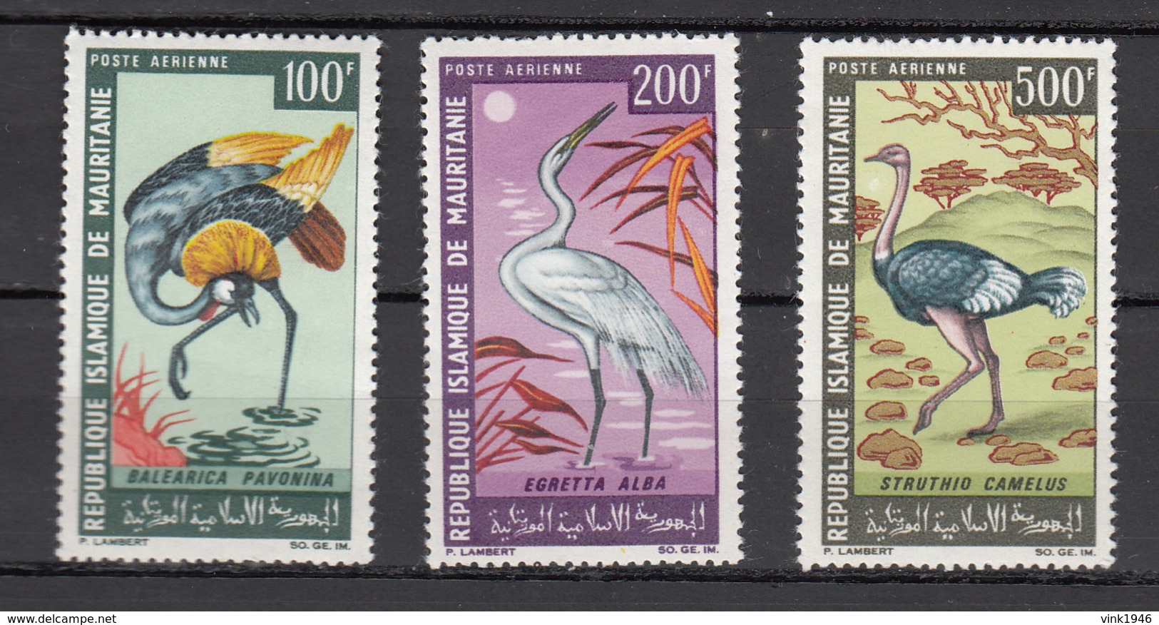 Mauritania Mauretanie 1967,3V,set,birds,vogels,vögel,oiseaux,pajaros,uccelli,aves,MNH/Postfris,(A3178) - Andere & Zonder Classificatie