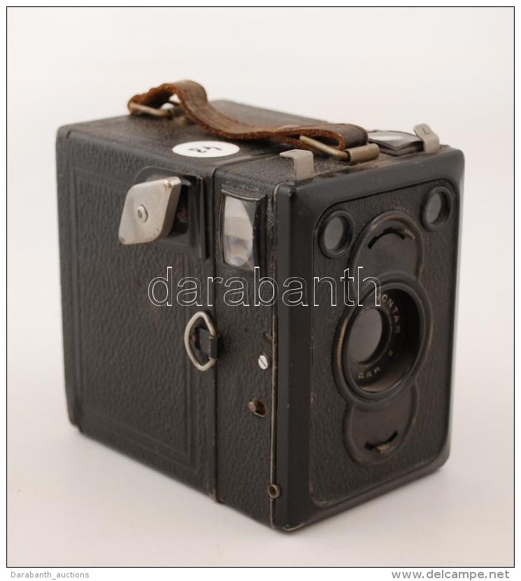 Zeiss Ikon	 Box Tengor 6x9 Cm Rollfilmes Kamera,  Goerz Frontar 1:11 Objekt&iacute;vvel, Z&aacute;rhib&aacute;s / 
... - Macchine Fotografiche