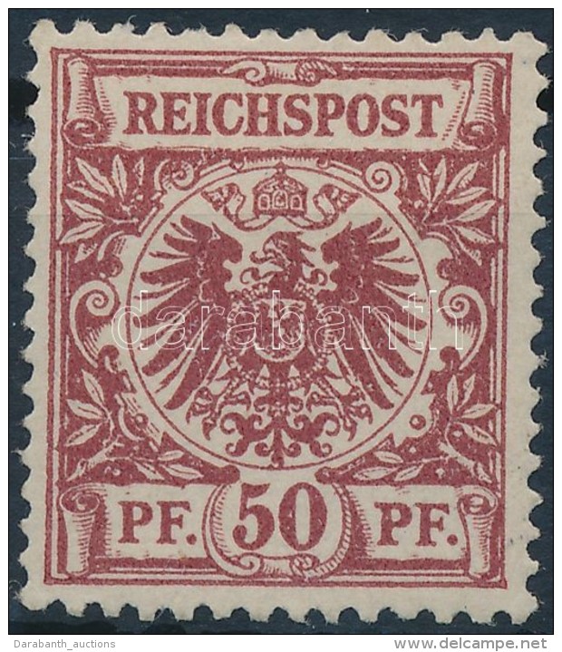 * 1889 Mi 50ab (Mi EUR 2.000.-) Certificate: J&auml;schke-Lantelme - Sonstige & Ohne Zuordnung