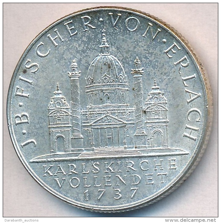 Ausztria 1937. 2Sch Ag 'Karlskirche' T:1- 
Austria 1937. 2 Schilling Ag 'Bicentennial Completion Of St. Charles... - Ohne Zuordnung