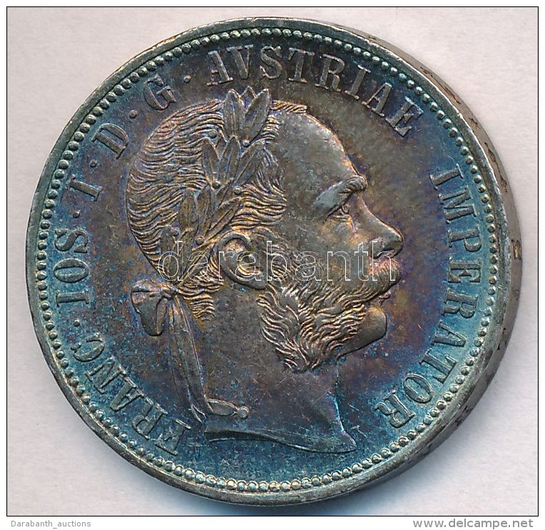 Ausztria 1892. 1Fl Ag 'Ferenc J&oacute;zsef' T:2 Patina 
Austria 1892. 1 Florin Ag 'Franz Joseph' C:XF... - Unclassified